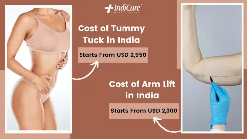 Cost of Tummy Tuck and Arm Lift in India